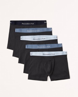 Abercrombie 5-pack Boxer Underkläder Herr Svarta | 8719-OHPTC