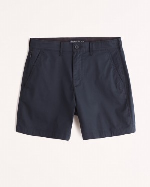 Abercrombie 7 Inch Athletic Fit All-day Shorts Herr Marinblå Blå | 6340-GIAJE