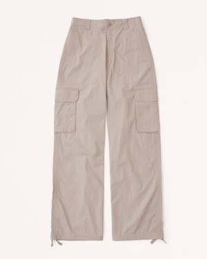 Abercrombie Baggy Technical Utility Byxor Dam Grå Bruna | 7384-QOIML