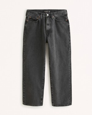 Abercrombie Baggy Workwear Jeans Herr Svarta | 0183-RWEHB