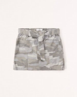 Abercrombie Cargo Mini Kjolar Tjej Camo | 2173-NEZDF