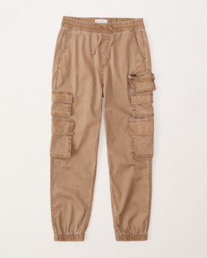 Abercrombie Cargos Mjukisbyxor Pojke Khaki | 0547-PBIFU