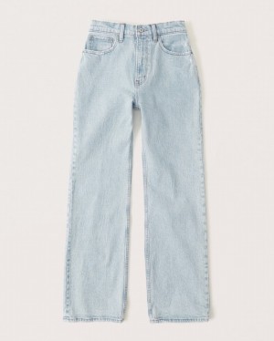 Abercrombie Curve Love High Rise 90s Relaxed Jeans Dam LjusBlå | 6190-CQSIN