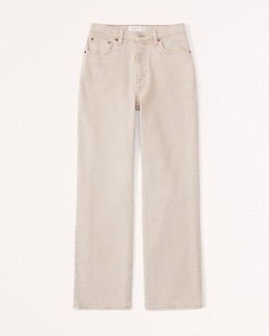 Abercrombie Curve Love High Rise 90s Relaxed Jeans Dam Khaki | 2386-TIOWD