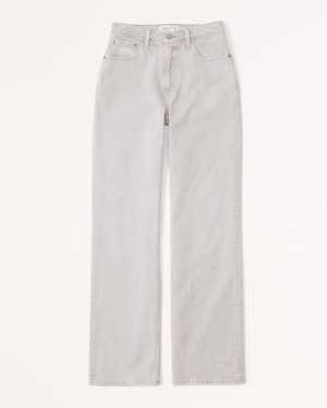 Abercrombie Curve Love High Rise 90s Relaxed Jeans Dam Grå | 1038-IGXBC