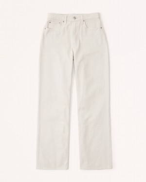 Abercrombie Curve Love High Rise Loose Jeans Dam Grå | 8269-YNJDG