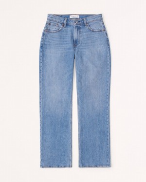 Abercrombie Curve Love Low Risegy Jeans Dam Blå | 1903-OXELZ