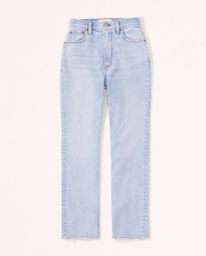 Abercrombie Curve Love Ultra High Rise Ankle Straight Jeans Dam Vita | 1402-EVGQO