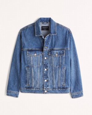 Abercrombie Denim Trucker Jackor Herr Tvätt | 2608-PTWFX