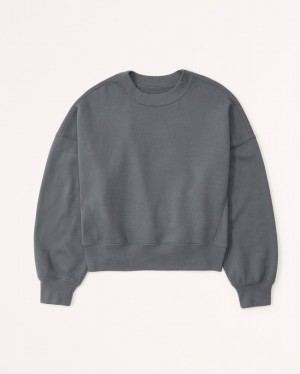 Abercrombie Essential Sunday Crew Set Dam MörkGrå | 7281-FLCQP