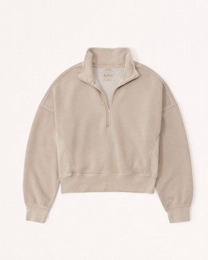 Abercrombie Essential Sunday Half-zip Set Dam LjusBruna | 0653-ZNPDM