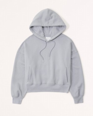 Abercrombie Essential Sunday Hoodie Dam Grå | 0586-FIUPX