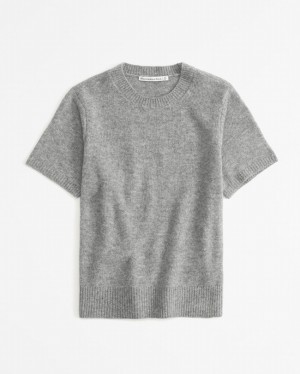 Abercrombie Fuzzy Crew Tröjor Dam Grå | 5487-JROKQ