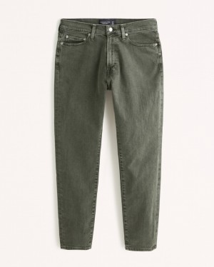 Abercrombie Gympa Slim Jeans Herr Olivgröna Gröna | 8614-DHYGE