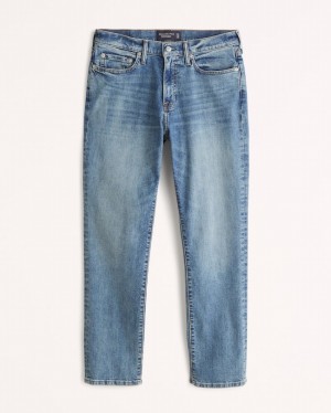 Abercrombie Gympa Straight Jeans Herr MörkTvätt | 5048-NQWXV