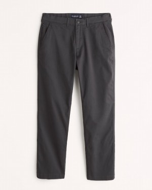 Abercrombie Gympa Straight Modern Byxor Herr Svarta | 7296-ZDAUB