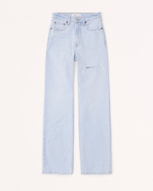 Abercrombie High Rise 90s Relaxed Jeans Dam Vita | 0769-LVTHU