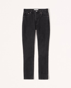 Abercrombie High Rise Skinny Jeans Dam Svarta | 9725-YRBIE