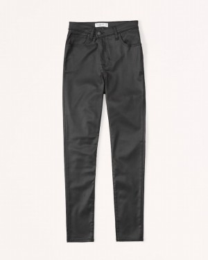 Abercrombie High Rise Super Skinny Ankle Jeans Dam Svarta | 9156-MDNJT