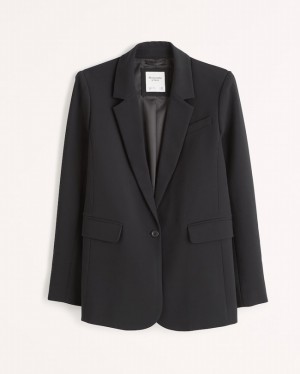 Abercrombie Klassiska Suiting Jackor Dam Svarta | 8174-UFMWQ