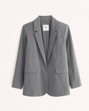 Abercrombie Klassiska Suiting Jackor Dam MörkGrå | 6942-QXGIM