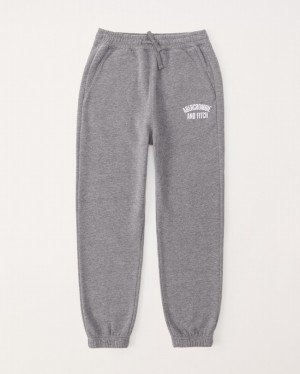 Abercrombie Logo Easy-fits Sweatpants Pojke Grå | 9250-JPNMQ