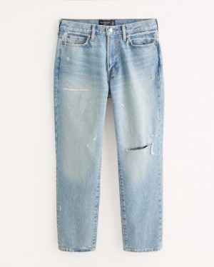 Abercrombie Loose Jeans Herr LjusTvätt | 5670-KNJYD