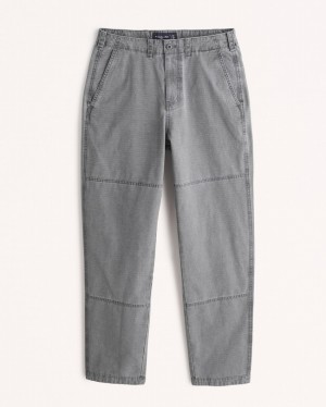 Abercrombie Loose Utility Byxor Herr MörkGrå | 7145-THNVB