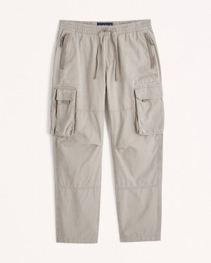 Abercrombie Loose Utility Byxor Herr Grå Bruna | 3182-QAOIV