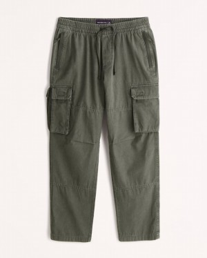 Abercrombie Loose Utility Byxor Herr Olivgröna Gröna | 2150-VHAIO