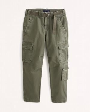 Abercrombie Loose Utility Cargo Byxor Herr MörkOlivgröna Gröna | 0617-CLMRT