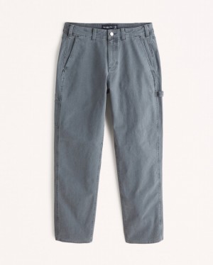 Abercrombie Loose Workwear Byxor Herr Blå | 5309-WJUTI