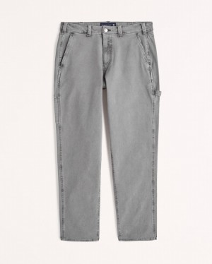 Abercrombie Loose Workwear Byxor Herr Grå | 5462-UTDFV