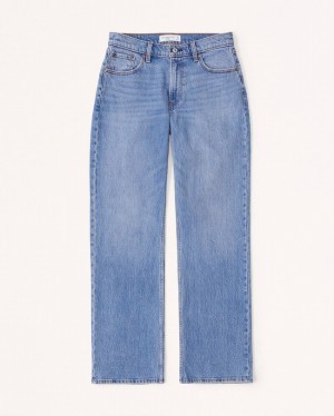 Abercrombie Low Risegy Jeans Dam Blå | 5480-HPIZN