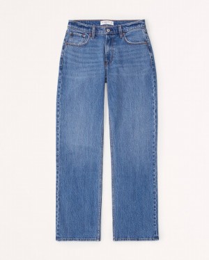 Abercrombie Low Risegy Jeans Dam Blå | 7859-JHXEW