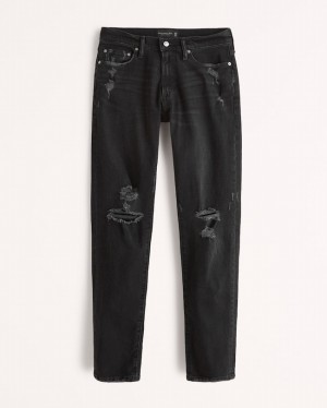 Abercrombie Mager Jeans Herr Svarta | 0185-UFOSV