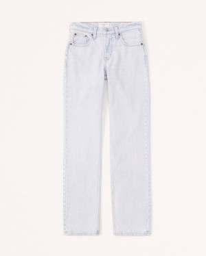 Abercrombie Mid Rise 90s Straight Jeans Dam Vita | 1745-CYWRM