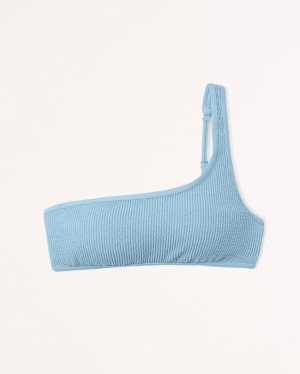 Abercrombie One-shoulder Bralette Badkläder Dam Blå | 3218-FCBJL