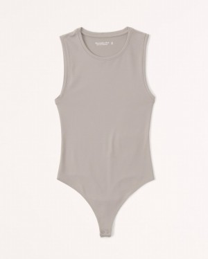 Abercrombie Seamless Fabric Bodysuit Dam Grå Bruna | 4132-AZHVS