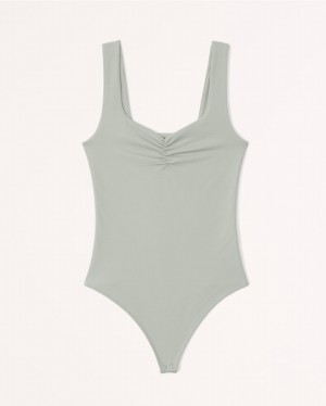 Abercrombie Seamless Fabric Sweetheart Bodysuit Dam Gröna | 3897-FPWLN