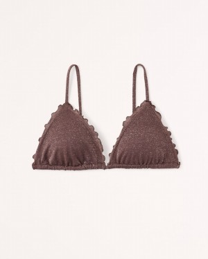 Abercrombie Shimmer Triangle Badkläder Dam Bruna | 4279-XUYWG