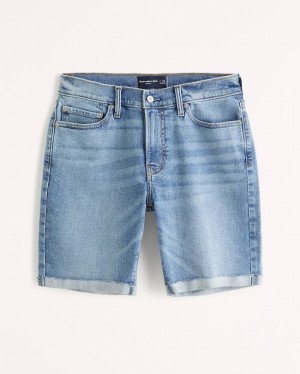 Abercrombie Slim Denim Shorts Herr Tvätt | 6137-VTKBW