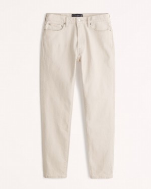 Abercrombie Slim Jeans Herr Grädde | 6385-PZUYR