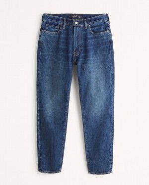 Abercrombie Slim Taper Jeans Herr MörkTvätt | 7932-ZIGLD