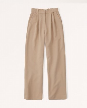 Abercrombie Sloane Tailored Byxor Dam Bruna | 0839-VYXOL