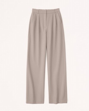 Abercrombie Sloane Tailored Byxor Dam LjusBruna | 2345-BYGCZ