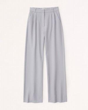 Abercrombie Sloane Tailored Byxor Dam LjusGrå | 2451-XNJDO