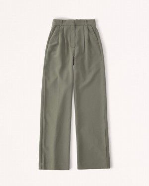 Abercrombie Sloane Tailored Byxor Dam Olivgröna | 2107-WXFBU