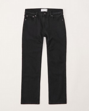 Abercrombie Straights Jeans Pojke Svarta | 5310-IHWKJ