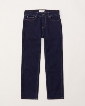 Abercrombie Straights Jeans Pojke MörkTvätt | 6135-BDCQX